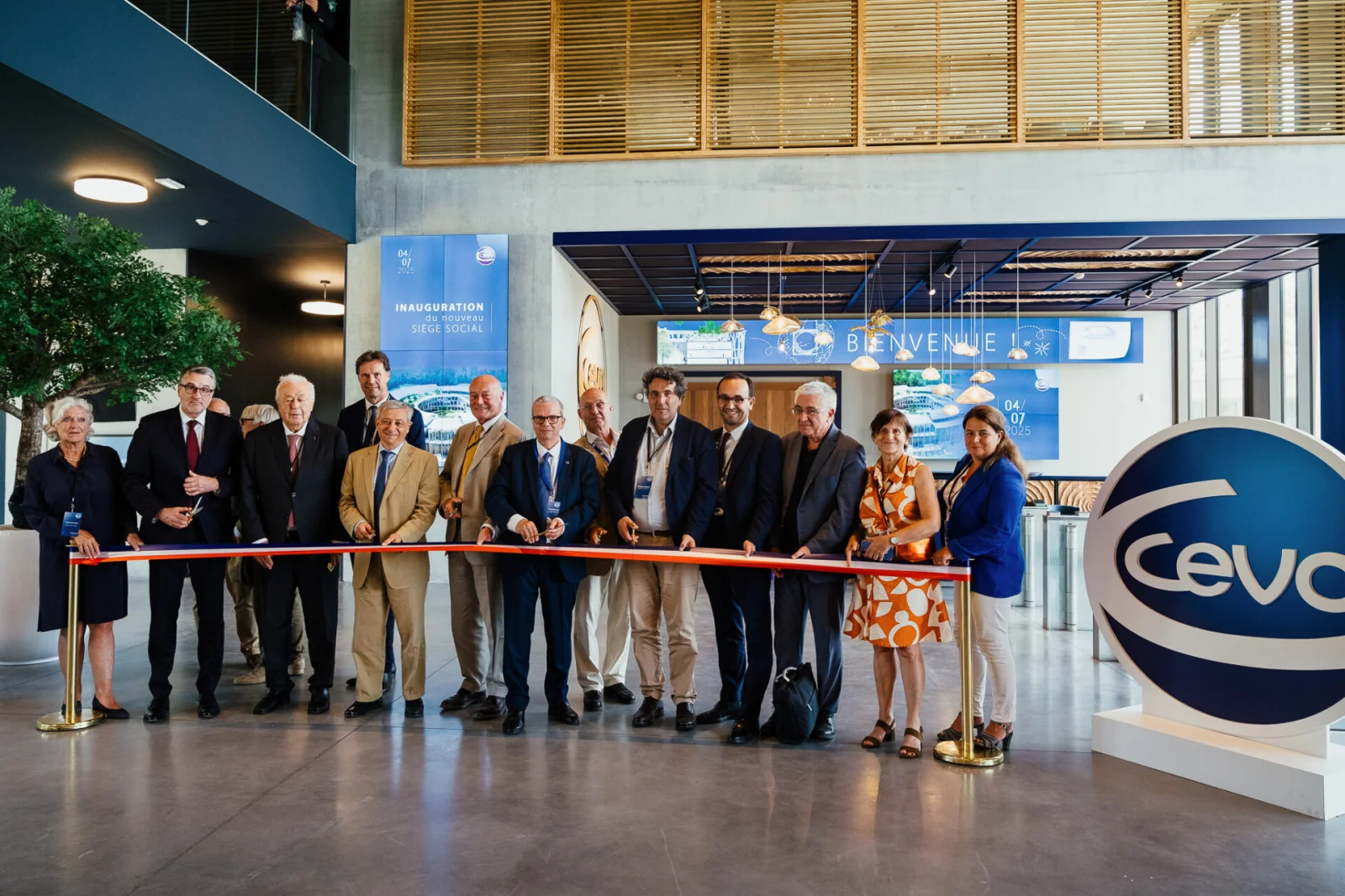 ribbon cutting to celebrate the opening of the new headquarters